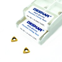 DESKAR 06IRA60 08IR1.0ISO/1.25ISO/A55/A60 Plaquettes de taraudage LDC, 10 plaquettes par boîte, plaquettes en carbure pour tournage sur machines-outils CNC