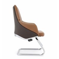 Chaises de bureau en cuir pour visiteurs sans roues Mobilier de bureau moderne et bon marché Chaise de visiteur pour salle de réunion
