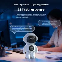 Robot électronique éducatif intelligent 2026 sur le thème de l'astronaute avec interaction vocale, écran LED et contrôle par application