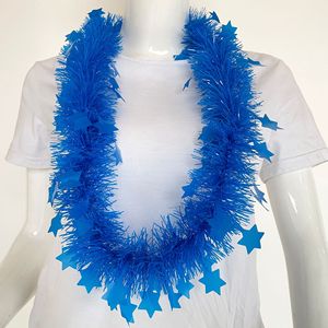 Venta al por mayor de fábrica: Guirnalda de cinco estrellas de plástico fluorescente personalizada con temática neón, anillo de cuello para fiesta de carnaval, bola. - Product Image 4