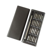 Jeu de tournevis de précision en acier DIY 24 en 1, magnétique, multifonction, outil de réparation de téléphone portable, démontage, boîte rigide, OEM