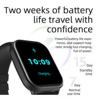 Montre connectée multifonction à grand écran, étanche, pour le sport