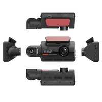 Enregistreur de conduite à trois objectifs, trois enregistrements, enregistreur vidéo HD 1080P, écran IPS 3,0 pouces, installation facile, garantie 1 an, caméra embarquée