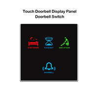 Panneau de commande intelligent pour sonnette d'hôtel avec fonction DND, indicateur de chambre propre, fonction de lavage, capteur tactile, LED couleur personnalisable et interrupteur DND