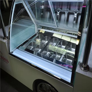รถบรรทุกอาหารเคลื่อนที่ไอศกรีมไอติมพร้อมหลังคาที่สวยงาม - Product Image 5