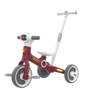 2024 triciclo multifuncional para niños triciclo para niños/Triciclo para bebés al por mayor para niños con mango de empuje. - Product Image 3