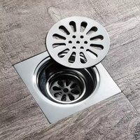 Siphon de sol anti-odeur en acier inoxydable 304 de 3 mm pour cuisine, douche, lavabo et toilettes, accessoires de salle de bain