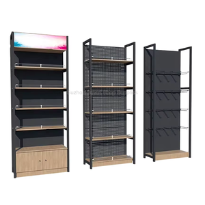 ชั้นวางสินค้าในร้านขายของชำ ชั้นวางของใน<span class=keywords><strong>ตลาด</strong></span>แบบไม้ ชั้นวางสินค้าในซูเปอร์มาร์เก็ต ตู้โชว์เครื่องประดับเหล็ก - Product Image 6