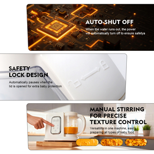 Bộ xử lý thực phẩm trẻ em với bình ấm hơn cho thực phẩm tự chế và mua tại cửa hàng - Product Image 3