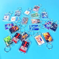Porte-clés personnalisé Yakelike en acrylique, breloque photo de star de basketball, pendentif imprimé mignon pour accessoires de sac et cadeaux