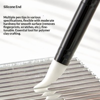 Pena Silikon Dua Ujung untuk Dotting & Embossing Grosir Pabrik, Set 5 Buah untuk Seni Kuku dan Alat Pembuat Bunga dari Polymer Clay