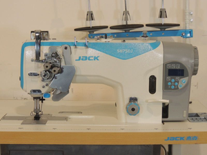 Nueva Máquina de Coser Computarizada de Doble Aguja JK-58450J-A 758750J con Cuchilla Recta para Cortar Hilo, Fácil de Cortar - Product Image 1