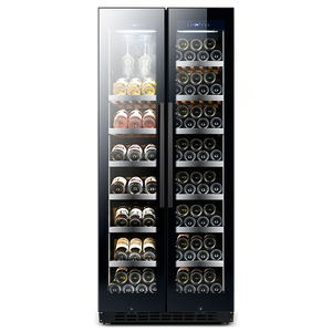 Refrigerador de Vino NE-425J-8 Personalizado de 16 Estantes, Doble Zona, 2 Puertas, Temperatura Constante, con Luz - Product Image 1