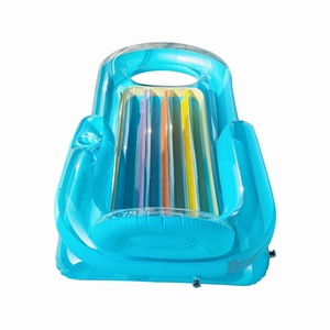 Populaire Matelas de piscine gonflable en PVC 4 en 1 pour bronzage, flotteur et radeau - Product Image 3