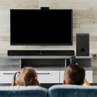 2.1-Kanal-Soundbar mit 8-Zoll-Subwoofer 120W RMS Heimkino-Lautsprecher - Bluetooth 5.0 Touch-Steuerung für TV PC Telefon