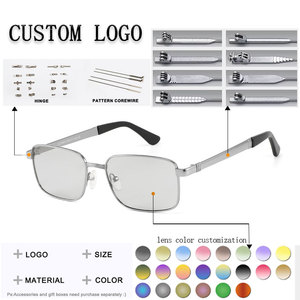 Gafas de Sol Rectangulares con Montura Completa, Lentes Anti-Reflejantes, Ligeras, Unisex, para Uso Diario - Product Image 2