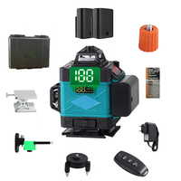 Niveau laser 360° Chine, niveau laser professionnel à faisceau, 16 lignes, niveaux laser rotatifs 4D, mode intérieur, trépied