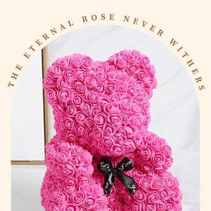 Orso di Fiori in Plastica Fatto a Mano 25cm Regalo per il Festival di Tanabata <span class=keywords><strong>e</strong></span> Compleanno - Product Image 3