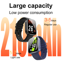 Nouvelle montre connectée AOC, montre de suivi d'activité physique, étanche IP68, avec moniteur de fréquence cardiaque, SpO2, moniteur de sommeil, longue durée de vie de la batterie