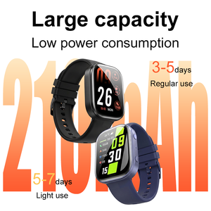 Nouvelle montre connectée AOC, montre de suivi d'activité physique, étanche IP68, avec moniteur de fréquence cardiaque, SpO2, moniteur de sommeil, longue durée de vie de la batterie - Product Image 4