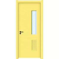 Nouvelle porte à persiennes d'hôpital pour salle de bain à l'hôpital 18 ga panneau en acier inoxydable persienne porte de ventilation métal creux