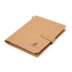 Cahier à feuilles mobiles à couverture rigide avec couverture en cuir PU de poche - Product Image 4