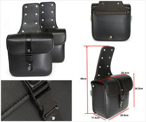 <span class=keywords><strong>Sacoche</strong></span> de selle pour moto, sac à outils latéraux en cuir Pu pour Harley <span class=keywords><strong>Sportster</strong></span> XL 883 XL <span class=keywords><strong>1200</strong></span>, vente directe d'usine - Product Image 6