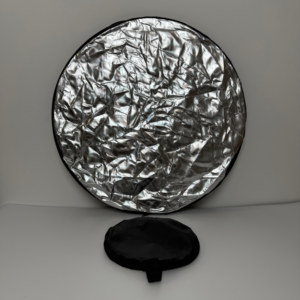 Réflecteur <span class=keywords><strong>photo</strong></span> pliable portable 60cm 5-en-1 accessoire d'éclairage rond en or argenté pour utilisation Studio Speedlite - Product Image 2