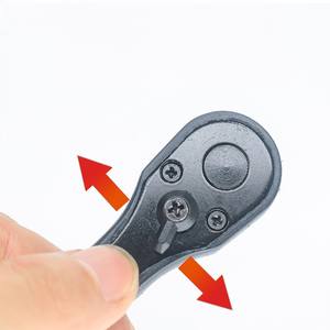 デュアルユース2-in-1電動DIYブラックRhetレンチとラチェットツール炭素鋼ドリルチャックキーと洗面台ソケットスパナ - Product Image 2