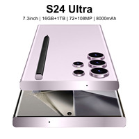 Nuevo Teléfono Inteligente S24 Ultra 5G Original, 16GB 1TB, Cámara Trasera de 108MP, Resolución de Pantalla HD, Teléfono Móvil Android en Español