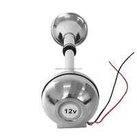 Trompes marines Alastin de haute qualité 12V/24V, simples/doubles, en acier inoxydable argenté, klaxon électronique pour yacht/bateau
