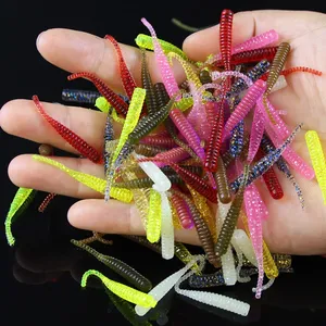 Spinpoler cebo de pesca suave 40mm PVC Finesse Ajing gusano <span class=keywords><strong>Dropshot</strong></span> palo cola gusano suave Mini señuelo Jig cebo Artificial agua salada - Product Image 3