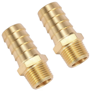 Irrigation System Brass <strong>Hose</strong> Fitting Barb Reducer 3/8 <strong>Hose</strong> Barb <strong>X</strong> 1/<strong>2</strong>-inch Male NPT tank Fitting - Product Image 6