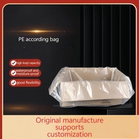 Sac à soufflets en PE transparent, pochette à soufflets latéraux, taille personnalisée, emballage anti-poussière pour vêtements et quincaillerie, impression en gros