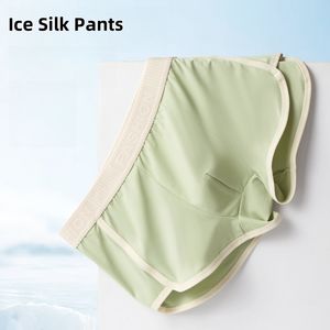 8207 Boxers en soie glacée pour hommes, sous-vêtements d'été décontractés, pantalons de <span class=keywords><strong>pyjama</strong></span>, caleçons en stock, usine chinoise - Product Image 1