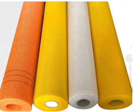 Heat Acid resistant 2024 Made in China softness screen mesh 5*5mm 110G/M2 50*1M white weight 5.5kg  fiberglass mesh roll