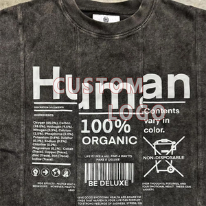 T-shirt Streetwear 100% Coton Haute Qualité, Coupe Oversize, Manches Courtes, Grammage Lourd 200-300 g/m², Vintage, Impression DTG Personnalisée Anti-Boulochage - Product Image 5