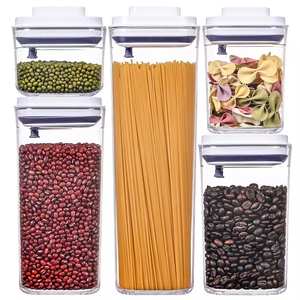 Modern Nordic Airtight Plastic Food Pet <b>Kitchen</b> Organizer Fridge Freezer <b>Pantry</b> Storage Bins Foldable Detachable Multifunction - Product Image 6