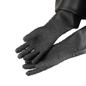 Gant de sablage en latex pur à surface de particules de 650 mm de longueur pour cabine de sablage, gants de sablage en caoutchouc - Product Image 1