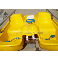 Fabrikpreis 4-Sitzer Freizeitboot mit Pedalen Günstiges Plastik-Wasserspielgerät