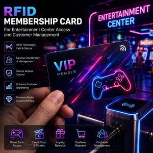 บัตรสมาชิก RFID แบบพิมพ์สำหรับการเข้าใช้บริการศูนย์รวมความบันเทิงและการจัดการลูกค้า - Product Image 3