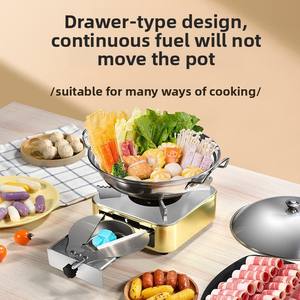 קמפינג קל נירוסטה נייד קל משקל תנור נסיעות חיצונית תרמילאים מיני תנור דלק נוזלי מוצק - Product Image 4