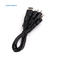 Câble de charge USB 1 à 3 pour console de jeu NDSi NDSL GBASP, 1,2 m
