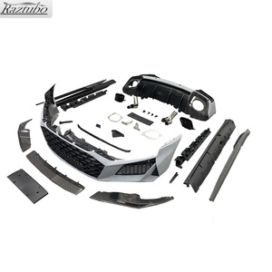 Gran oferta, modelo <span class=keywords><strong>antiguo</strong></span>, actualización, nuevo PP/kit de carrocerí<span class=keywords><strong>a</strong></span> de fibra de carbono, parachoques de coche, parachoques delantero modificado, faldas de parrilla para <span class=keywords><strong>Audi</strong></span> R8 2016-2018 - Product Image 5