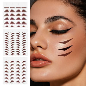 Stiker <span class=keywords><strong>Eyeliner</strong></span> Tahan Lama, Ringan, Tahan Air, Label Pribadi yang Dapat Disesuaikan, Warna Hitam dan Cokelat untuk Riasan Mata - Product Image 1