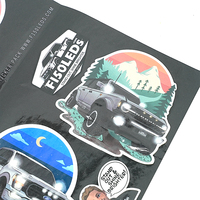 Etiqueta Adhesiva Redonda Negra Personalizada con Logotipo de Coche, de Alto Rendimiento, para Embalaje de Regalos, Uso Industrial y Marca Automotriz
