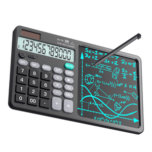 Dessin intelligent <span class=keywords><strong>Calculatrice</strong></span> scientifique à 12 chiffres Bloc-notes LCD Outil scolaire de bureau d'usine pour les promotions Bouton à piles - Product Image 5