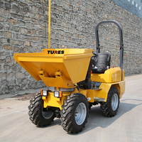 Heracles Neues Produkt: Kleiner Zementkipper 1 Tonne, Radlader-Typ mit Frontlader und Schaufelaufsatz