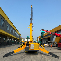 Grue araignée Tonlita la plus vendue en Europe, certifiée CE EPA Euro V, 12, 14 et 16 tonnes, sur chenilles, diesel et électrique
