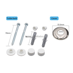 2025 WC A2 cire anneau boulons connexion toilette Kit de fixation facile à installer Angle Valve tuyau couverture bon <span class=keywords><strong>prix</strong></span> pour salle de bain Installation - Product Image 3